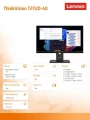 Lenovo Monitor 27 cali ThinkVision T27UD-40 64AFGAT2EU