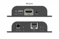 Digitus Przedłużacz (extender) po skrętce kat.6 HDMI 4K/60Hz przez IP 1G lub do 120m/200m, max. 253 odbiorniki, sterowanie IR - zestaw (odbiornik/nada
