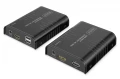 Digitus Przedłużacz (extender) po skrętce kat.6 HDMI 4K/60Hz z KVM USB 2.0 przez IP 1G lub do 120m/200m, max. 253 odbiorniki, ekran dotykowy - zestaw