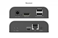 Digitus Przedłużacz (extender) po skrętce kat.6 HDMI 4K/60Hz z KVM USB 2.0 przez IP 1G lub do 120m/200m, max. 253 odbiorniki, ekran dotykowy - zestaw