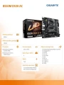 Gigabyte Płyta główna B550M DS3H AC R2 AM4 4DDR4 HDMI/DVI mATX