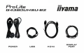 IIYAMA Monitor G-Master 42.5 cala G4380UHSU-B2 4K,VA,2xHDMI,2xDP,0,3ms,144Hz,550cd,    4000:1, USB HUBx4, 2x7W,