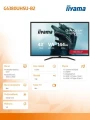 IIYAMA Monitor G-Master 42.5 cala G4380UHSU-B2 4K,VA,2xHDMI,2xDP,0,3ms,144Hz,550cd,    4000:1, USB HUBx4, 2x7W,