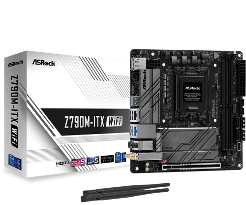 ASRock Płyta główna Z790M-ITX WIFI S1700 2DDR5 HDMI M.2 mITX