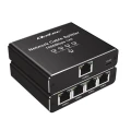 Qoltec Rozdzielacz splitter Ethernet  mini SWITCH 1x4 RJ45 | 1000Mb/s | USB-C | Aluminium