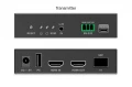 Digitus Przedłużacz (extender) światłowodowy HDMI 4K/60Hz z KVM USB 1.1 przez IP 1G lub do 40km/300m, max. 253 odbiorniki, HDMI Loop-Out, Audio - zest
