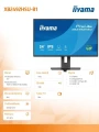 IIYAMA Monitor 24 cali XB2492HSU-B1 IPS,FHD,HDMI,DP,120Hz,300cd,4ms,        cienkie ramki, 1500:1, ErP B, USB HUBx2