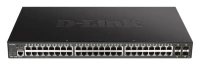 D-Link Przełącznik DGS-1250-52XMP 48GE PoE+ 4SFP+
