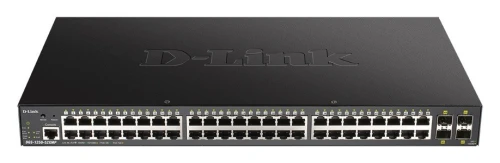 D-Link Przełącznik DGS-1250-52XMP 48GE PoE+ 4SFP+