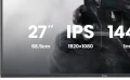 IIYAMA Monitor 27 cali GB2741HSU-B1 IPS,FHD,144Hz,1ms,2xUSB,350cd,HDMI,DP,  HAS (150) PIVOT