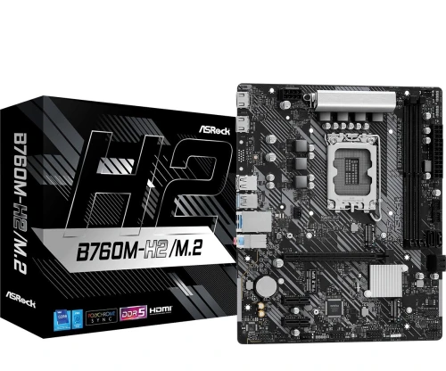 ASRock Płyta główna B760M-H2/M.2 s1700 2DDR5 DP/HDMI mATX