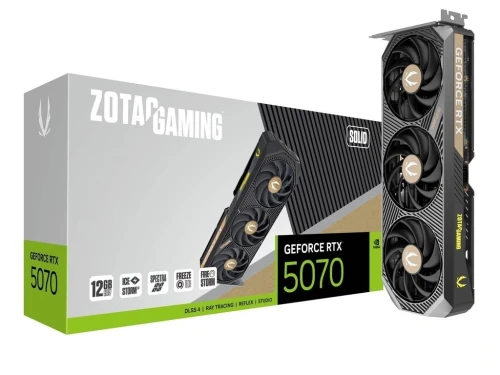 ZOTAC Karta graficzna GeForce RTX 5070 SOLID 12GB GDDR7 192bit 3DP/HDMI