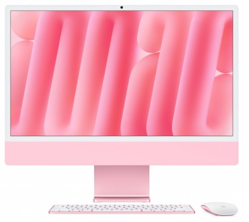 Apple iMac 24 cale: M4 8/8, 16GB, 256GB SSD - Różowy