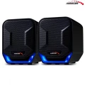 Audiocore Głośniki komputerowe 6W USB AC865B Czarno-niebieskie