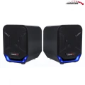 Audiocore Głośniki komputerowe 6W USB AC865B Czarno-niebieskie