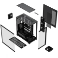 MODECOM Obudowa PC VOLCANO STELLAR PLUS ARGB MIDI 5F Czarna
