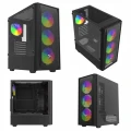 Savio Obudowa komputerowa Noctis FLOW RGB X1