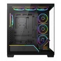 MODECOM Obudowa PC VOLCANO STELLAR PLUS ARGB MIDI 8F Czarna