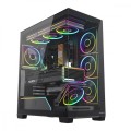 MODECOM Obudowa PC VOLCANO STELLAR PLUS ARGB MIDI 8F Czarna