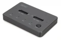 Digitus Stacja dokująca dysków z funkcją klonowania | USB-C 3.1 Gen2 10Gbps | SSD M.2 NVMe (max. 2x 4TB) | Funkcja Offline Clone | Czarna
