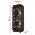 Media-Tech Głośnik bluetooth power audio MAX MT3185 Bluetooth 5.3+EDR/TWS/MP3/MicroSD/USB/AUX/Radio FM/Karaoke/USB-C/RMS 120W/ PMPO 1400W