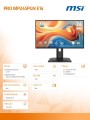 MSI Monitor PRO MP245PGN E14 23.8 cala/LED/FHD/FLAT/144Hz/Czarny