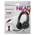 Defender Słuchawki nauszne z mikrofonem TUNE 150 czarne