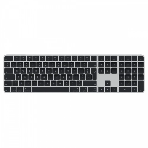 Apple Klawiatura Magic Keyboard z Touch ID i polem numerycznym dla modeli Maca z czipem Apple - angielski (międzynarodowy) - czarne klawisze