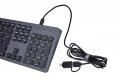 Hama Klawiatura CK-400 przewodowa Czarno-szara