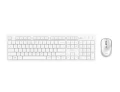Trust Zestaw klawiatura + mysz Ody II bezprzewodowa biała
