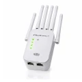 Qoltec Wzmacniacz sygnału WiFi | Repeater | Access Point | 300Mb/s | 6  anten | 2xRJ45