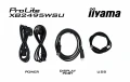 IIYAMA Monitor 24 cale XB2495WSU-B1  IPS,16:10,350cd,4ms,HDMI, 100Hz,1500:1, 4xUSB,2x2W,HAS150 (PIVOT)