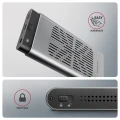 AXAGON EEM2-20GD Obudowa zewnętrzna aluminiowa USB-C 3.2 Gen2x2, Dual NVMe M.2 SSD 20gbps, Clone Master