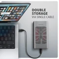 AXAGON EEM2-20GD Obudowa zewnętrzna aluminiowa USB-C 3.2 Gen2x2, Dual NVMe M.2 SSD 20gbps, Clone Master