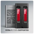 AXAGON EEM2-20GD Obudowa zewnętrzna aluminiowa USB-C 3.2 Gen2x2, Dual NVMe M.2 SSD 20gbps, Clone Master
