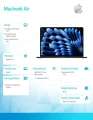 Apple MacBook Air 15.3 cala: M4 10/10, 24GB, 1TB SSD, 70W - Północ