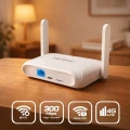 Qoltec Router Home&Travel 4G LTE WiFi 6 | AX300 | 2.4GHz | Dual Antena |USB-C | Micro SIM