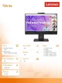 Lenovo Monitor 23.8 cala ThinkVision T24-4v 64B6MAT1EU