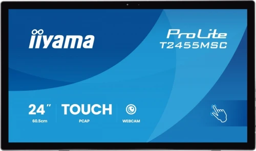 IIYAMA Monitor 24 cale T2455MSC-B2 POJ.10PKT.IPS,HDMI,DP,USB3.0,CAM,MIC,   FHD 120Hz