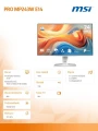 MSI Monitor PRO MP243W E14 23.8 cala LED/FHD/FLAT/144Hz/biały