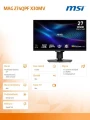 MSI Monitor 27 cali MAG 274QPF X30MV LED/WQHD/Flat/300Hz/czarny