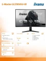IIYAMA Monitor 27 cali GC2781HSU-B1 VA, FHD, 144Hz, 1ms, 2xUSB, 1500R, 350 cd, 4000:1, HDMI, DP, FreeSync -1920x1080 (48-144Hz), 2x2W