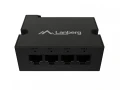 Lanberg Przełącznik Din-Fe4-At-30W 1xIn 3xOut 100MB PoE Extender Fast Ethernet Din Rail at 30W