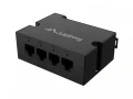 Lanberg Przełącznik Din-Fe4-At-30W 1xIn 3xOut 100MB PoE Extender Fast Ethernet Din Rail at 30W