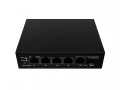 Lanberg Przełącznik Light ILFE-4P-1GE-1S-90 Light Industrial POE 1XBT 3AXT  SFP + ETH DIN FAST Ethernet