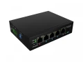 Lanberg Przełącznik Light ILFE-4P-1GE-1S-90 Light Industrial POE 1XBT 3AXT  SFP + ETH DIN FAST Ethernet