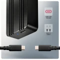 AXAGON EEM2-40G Obudowa zewnętrzna aluminiowa USB4 Gen 3x2 M.2 SSD NVMe 40Gbps passive, USB-C cable, silicon sleeve