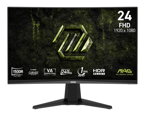 MSI Monitor 23.6 cala MAG 245C X24 LED/FHD/Curved/240Hz/czarny