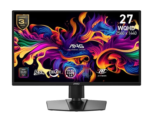 MSI Monitor 26.5 cala MAG 272QP QD-OLED X24/FLAT/240Hz/czarny