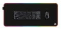 AUKEY KM-P7 RGB podkładka pod mysz i klawiaturę XXL gamingowa| 900x400x4mm | wodoodporna | gumowany spód | aplikacja G-aim Control Center
